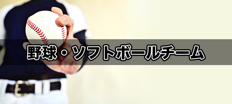 野球・ソフトボールチーム
